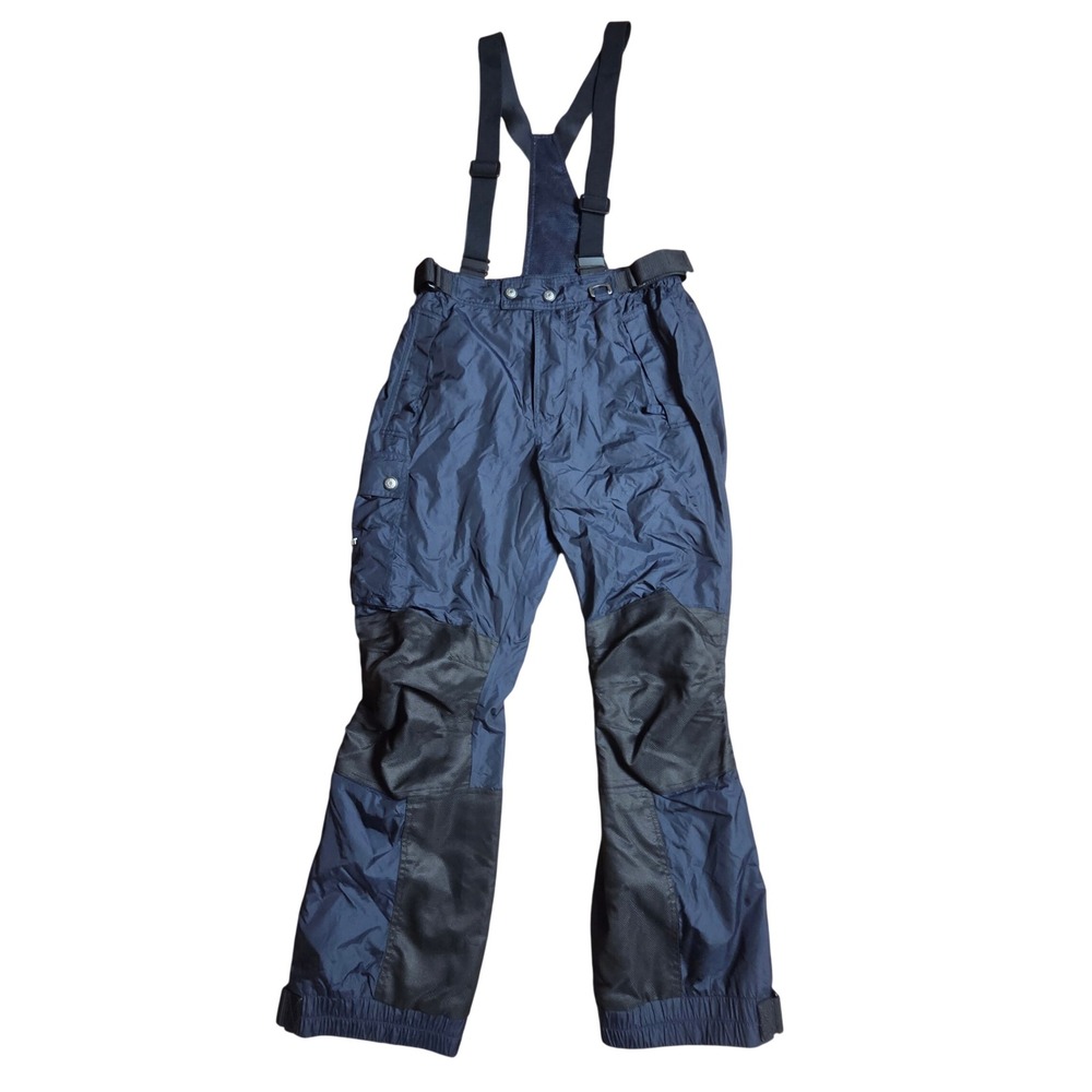 Vintage Polo Sport Ralph Lauren Ski Snowboard Bib Pants M Navy Nylon Gorpcore
